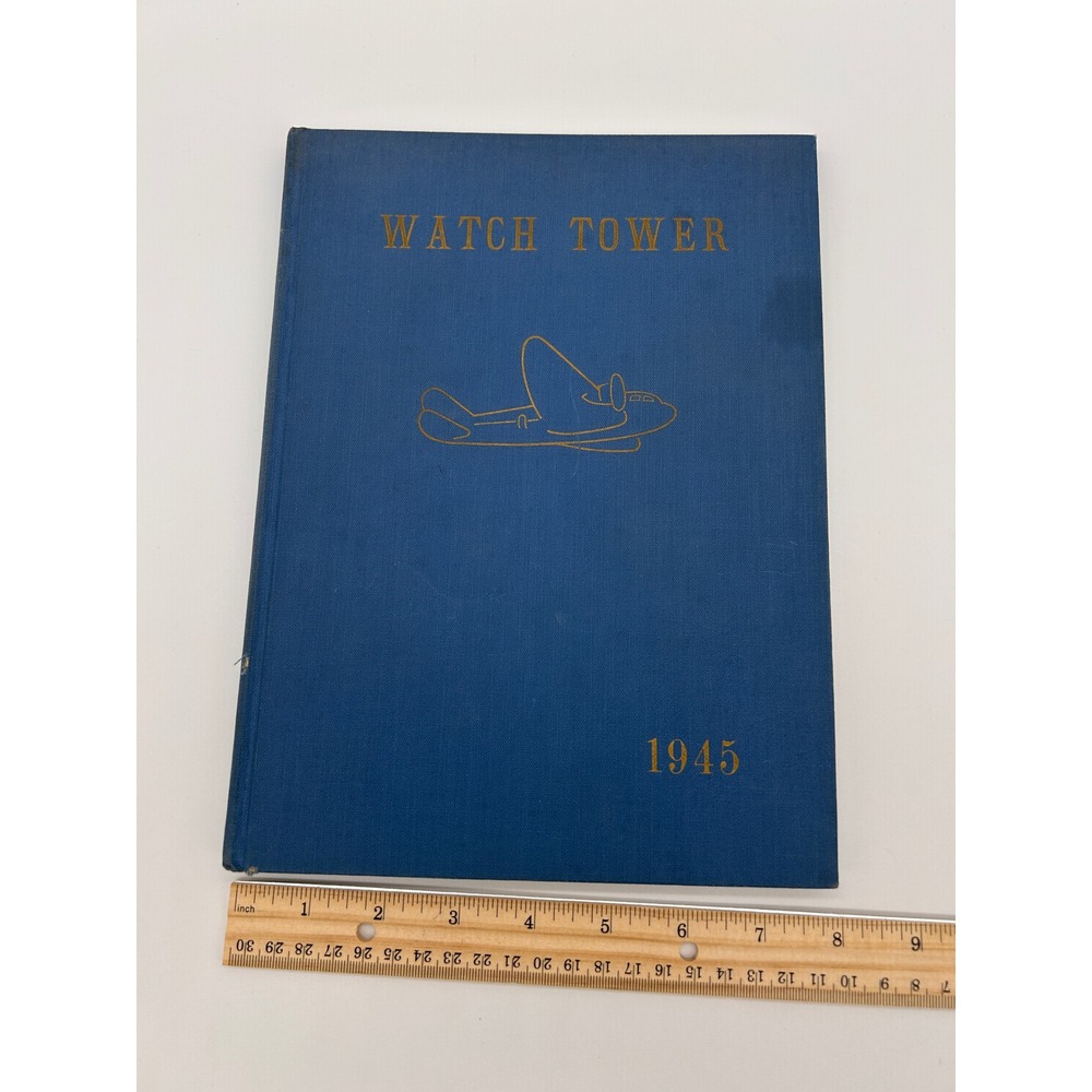 1945 Rock Island High School Yearbook Watch Tower Illinois Civil Air Patrol News